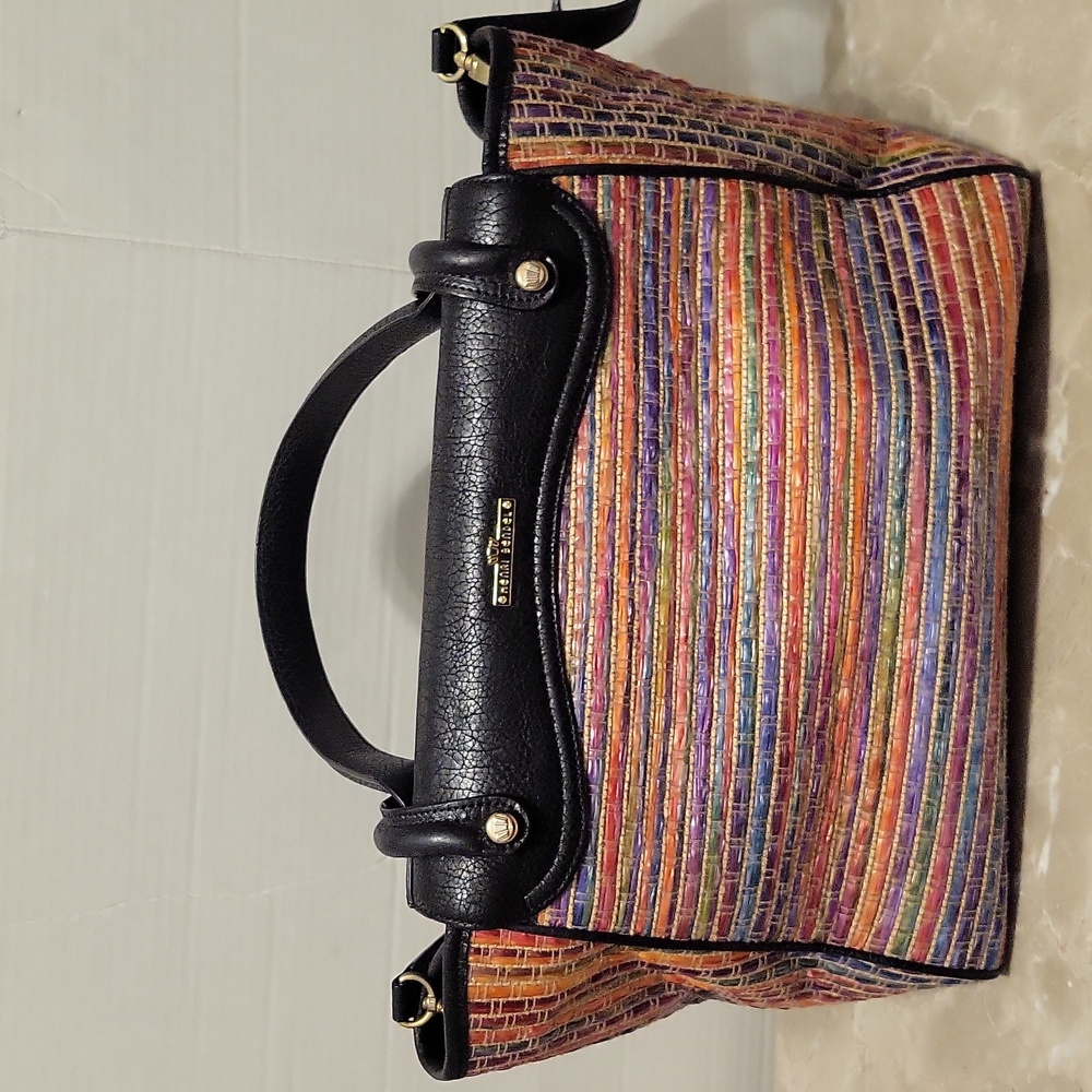 Henri Bendel leather & weaver large bag - Picture 2 of 12